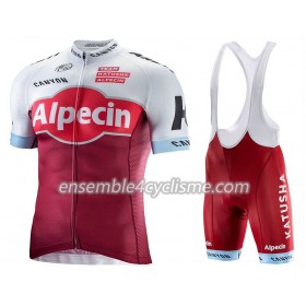 Tenue Maillot + Cuissard à Bretelles 2017 Team Katusha Alpecin N001